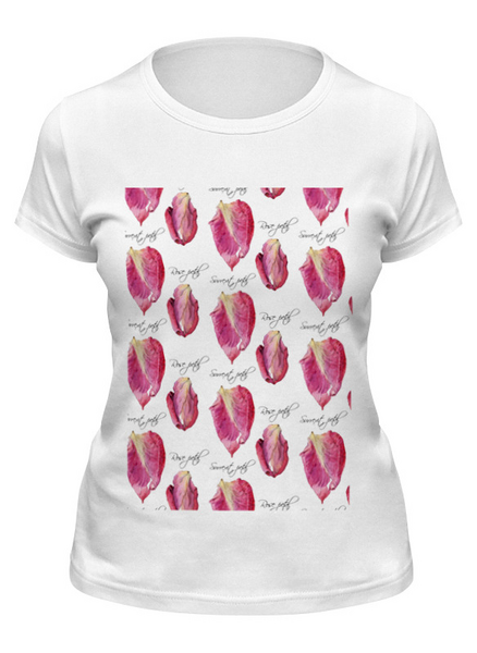 Заказать женскую футболку в Москве. Футболка классическая rose patel от okonit - готовые дизайны и нанесение принтов.