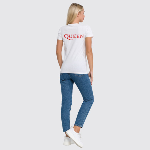Заказать женскую футболку в Москве. Футболка классическая Queen group от Leichenwagen - готовые дизайны и нанесение принтов.
