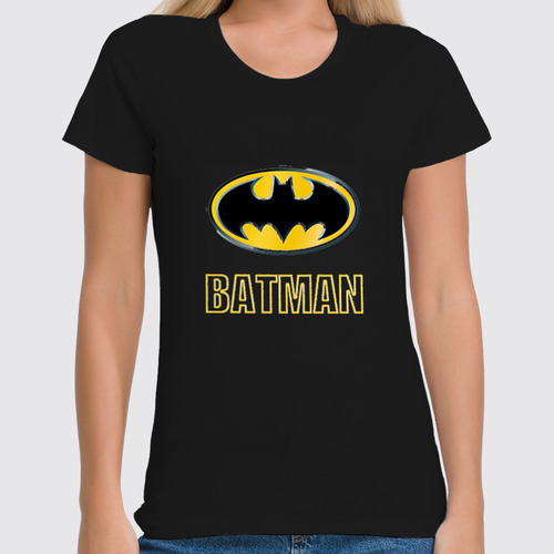 Заказать женскую футболку в Москве. Футболка классическая Batman от nami - готовые дизайны и нанесение принтов.