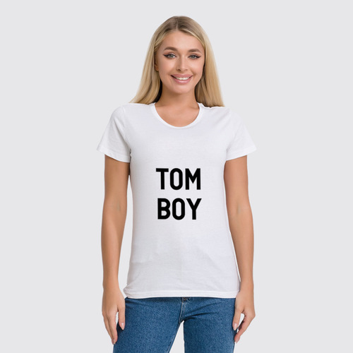Заказать женскую футболку в Москве. Футболка классическая TOM BOY от td-1991@yandex.ru - готовые дизайны и нанесение принтов.