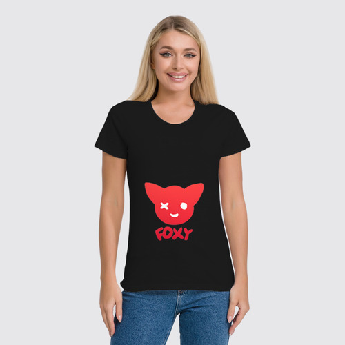 Заказать женскую футболку в Москве. Футболка классическая Фокси Foxy от cherdantcev - готовые дизайны и нанесение принтов.