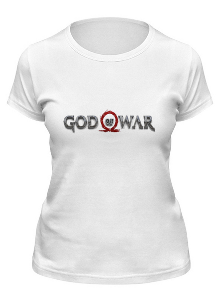 Заказать женскую футболку в Москве. Футболка классическая God of War от THE_NISE  - готовые дизайны и нанесение принтов.
