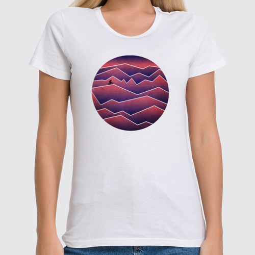 Заказать женскую футболку в Москве. Футболка классическая Touring от oneredfoxstore@gmail.com - готовые дизайны и нанесение принтов.