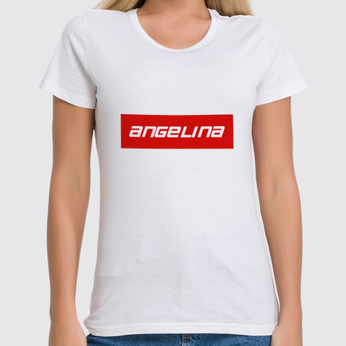 Заказать женскую футболку в Москве. Футболка классическая Angelina от THE_NISE  - готовые дизайны и нанесение принтов.