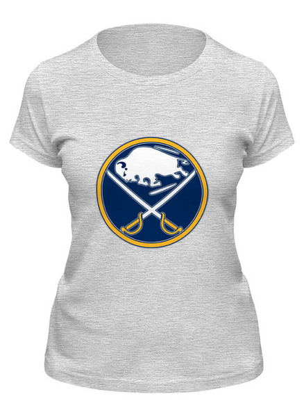 Заказать женскую футболку в Москве. Футболка классическая Buffalo Sabres / NHL USA от KinoArt - готовые дизайны и нанесение принтов.