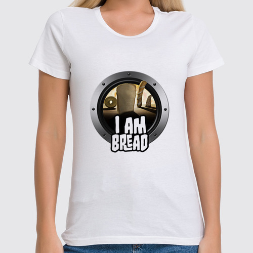 Заказать женскую футболку в Москве. Футболка классическая I am Bread от THE_NISE  - готовые дизайны и нанесение принтов.