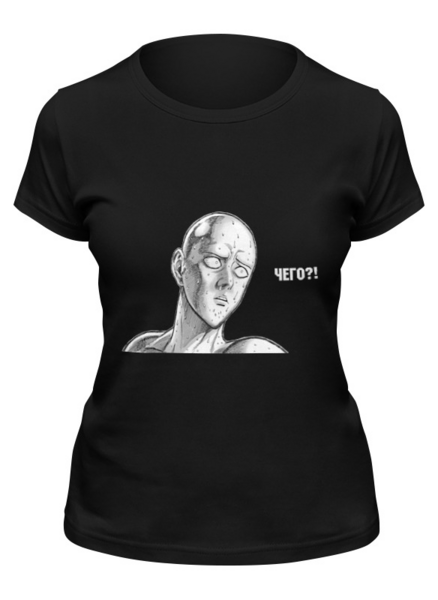 Заказать женскую футболку в Москве. Футболка классическая Ванпанчмен от GeekFox  - готовые дизайны и нанесение принтов.