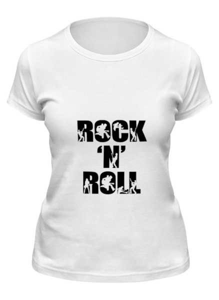 Заказать женскую футболку в Москве. Футболка классическая Rock'n'Roll от gent777 - готовые дизайны и нанесение принтов.