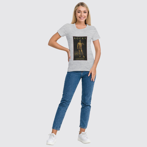 Заказать женскую футболку в Москве. Футболка классическая Rocky / Рокки от KinoArt - готовые дизайны и нанесение принтов.