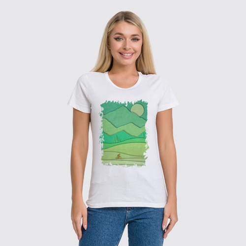 Заказать женскую футболку в Москве. Футболка классическая Touring от oneredfoxstore@gmail.com - готовые дизайны и нанесение принтов.