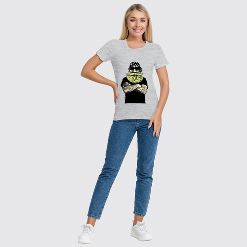 Заказать женскую футболку в Москве. Футболка классическая Прожженный байкер от denis01001 - готовые дизайны и нанесение принтов.