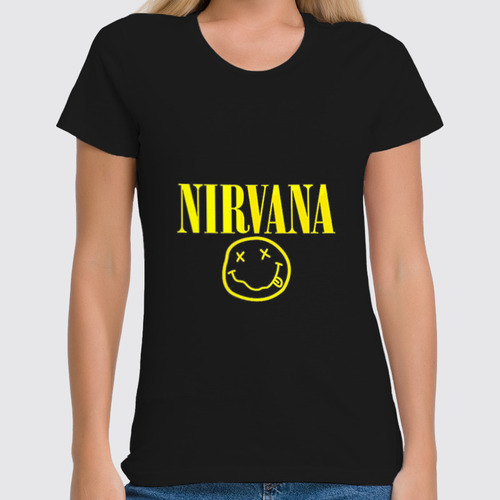 Заказать женскую футболку в Москве. Футболка классическая Nirvana от YellowCloverShop - готовые дизайны и нанесение принтов.