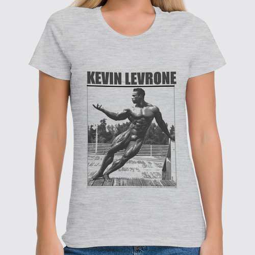 Заказать женскую футболку в Москве. Футболка классическая Kevin Levrone / Кевин Леврон  от KinoArt - готовые дизайны и нанесение принтов.