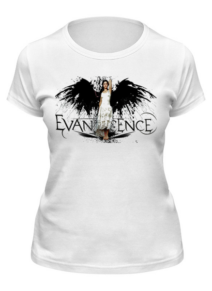 Заказать женскую футболку в Москве. Футболка классическая Evanescence от Fedor - готовые дизайны и нанесение принтов.