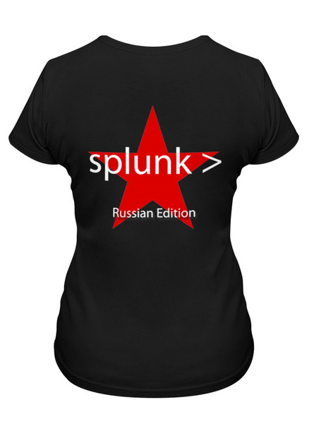 Заказать женскую футболку в Москве. Футболка классическая Splunk .conf2018 от limat83@yandex.ru - готовые дизайны и нанесение принтов.