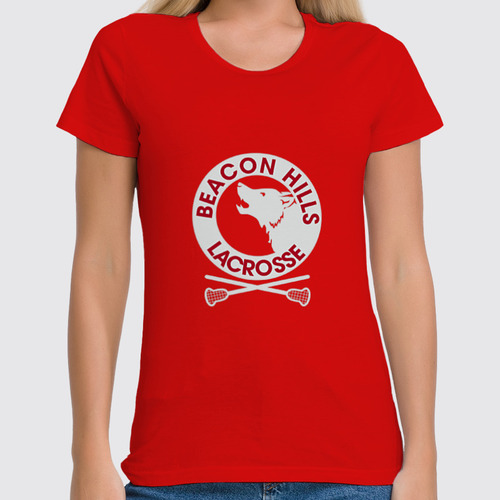 Заказать женскую футболку в Москве. Футболка классическая Teen Wolf - beacon hills от cherdantcev - готовые дизайны и нанесение принтов.