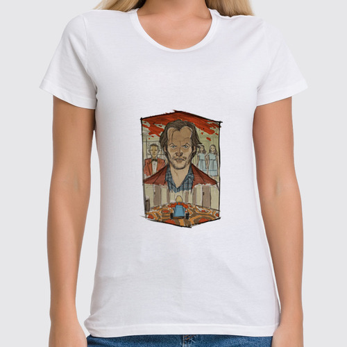 Заказать женскую футболку в Москве. Футболка классическая The Shining T-Shirt art 1  от BigBrother - готовые дизайны и нанесение принтов.