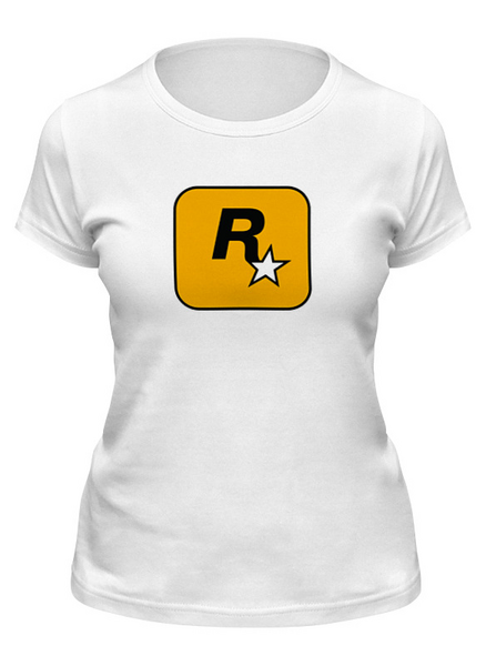 Заказать женскую футболку в Москве. Футболка классическая Rockstar от GOOD PRINT - готовые дизайны и нанесение принтов.