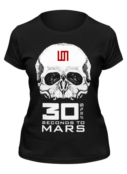 Заказать женскую футболку в Москве. Футболка классическая 30 Seconds to Mars от geekbox - готовые дизайны и нанесение принтов.