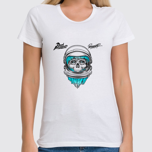 Заказать женскую футболку в Москве. Футболка классическая Dead Astronauts от Leichenwagen - готовые дизайны и нанесение принтов.