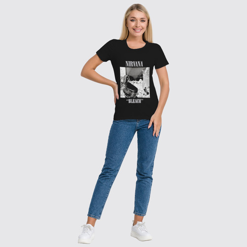 Заказать женскую футболку в Москве. Футболка классическая Nirvana Bleach album t-shirt от rancid - готовые дизайны и нанесение принтов.