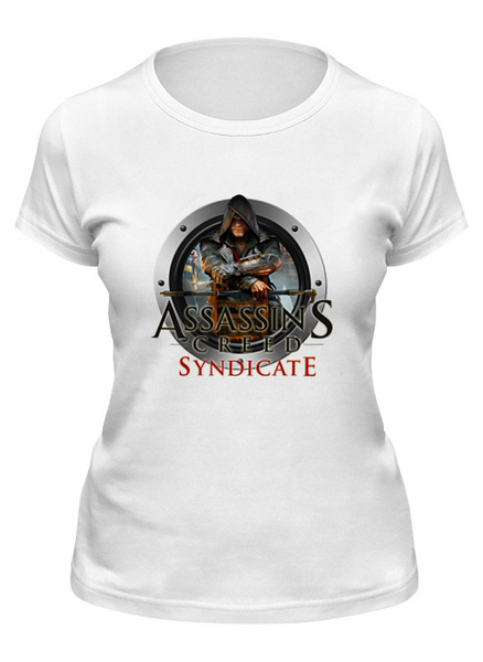 Заказать женскую футболку в Москве. Футболка классическая Assassins Creed Syndicate от THE_NISE  - готовые дизайны и нанесение принтов.