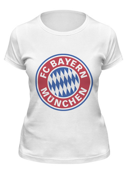 Заказать женскую футболку в Москве. Футболка классическая Бавария Мюнхен от coolmag - готовые дизайны и нанесение принтов.
