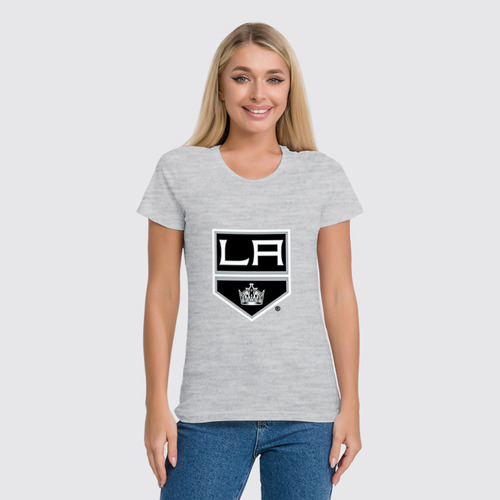 Заказать женскую футболку в Москве. Футболка классическая Los Angeles Kings / NHL USA от KinoArt - готовые дизайны и нанесение принтов.