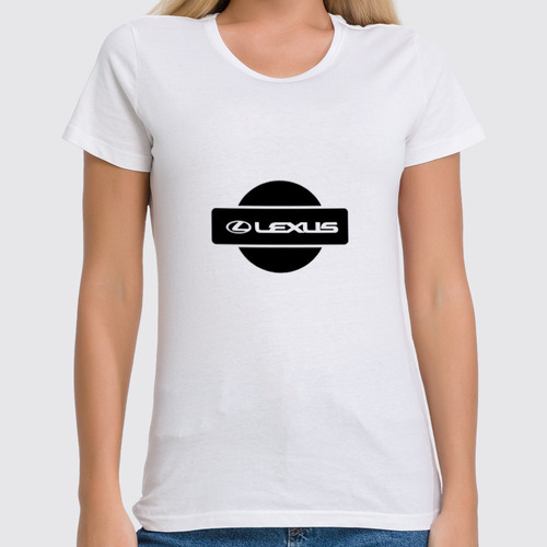 Заказать женскую футболку в Москве. Футболка классическая Lexus от THE_NISE  - готовые дизайны и нанесение принтов.