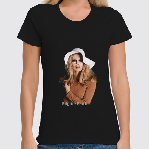 Заказать женскую футболку в Москве. Футболка классическая Briggite Bardot color от KinoArt - готовые дизайны и нанесение принтов.