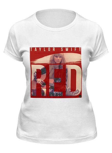 Заказать женскую футболку в Москве. Футболка классическая Taylor Swift от borado - готовые дизайны и нанесение принтов.