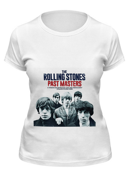 Заказать женскую футболку в Москве. Футболка классическая The Rolling Stones от Fedor - готовые дизайны и нанесение принтов.