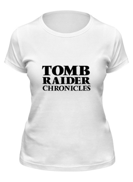 Заказать женскую футболку в Москве. Футболка классическая Tomb Raider от THE_NISE  - готовые дизайны и нанесение принтов.