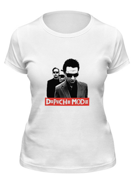 Заказать женскую футболку в Москве. Футболка классическая Depeche Mode - The Band от Black Pimpf - готовые дизайны и нанесение принтов.