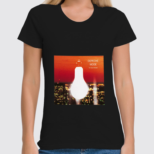 Заказать женскую футболку в Москве. Футболка классическая Depeche Mode  от Fedor - готовые дизайны и нанесение принтов.