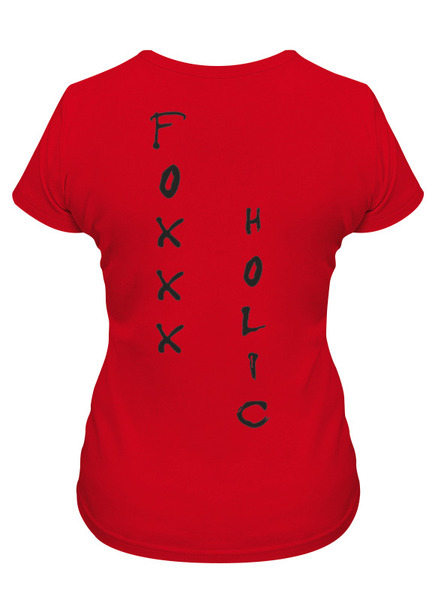 Заказать женскую футболку в Москве. Футболка классическая Fox Holic от Franka  - готовые дизайны и нанесение принтов.