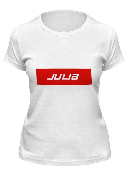 Заказать женскую футболку в Москве. Футболка классическая Julia от THE_NISE  - готовые дизайны и нанесение принтов.