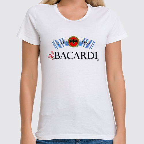 Заказать женскую футболку в Москве. Футболка классическая Bacardi от balden - готовые дизайны и нанесение принтов.