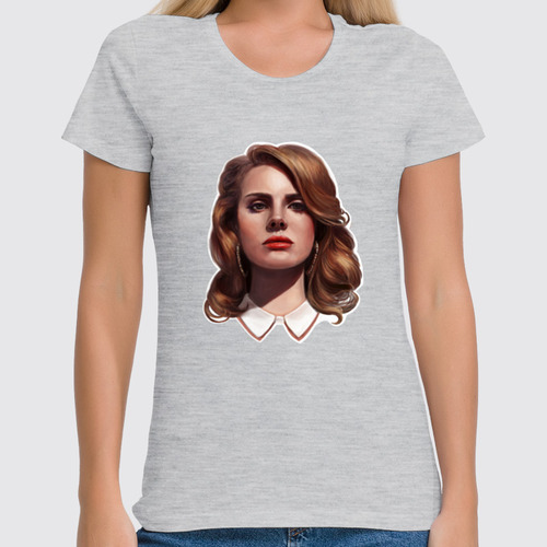 Заказать женскую футболку в Москве. Футболка классическая Lana del Rey от Анна Андреева - готовые дизайны и нанесение принтов.