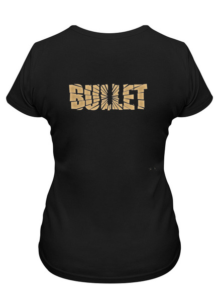 Заказать женскую футболку в Москве. Футболка классическая Bullet Band от Leichenwagen - готовые дизайны и нанесение принтов.