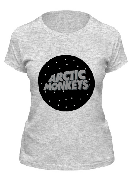 Заказать женскую футболку в Москве. Футболка классическая Arctic Monkeys от cherdantcev - готовые дизайны и нанесение принтов.