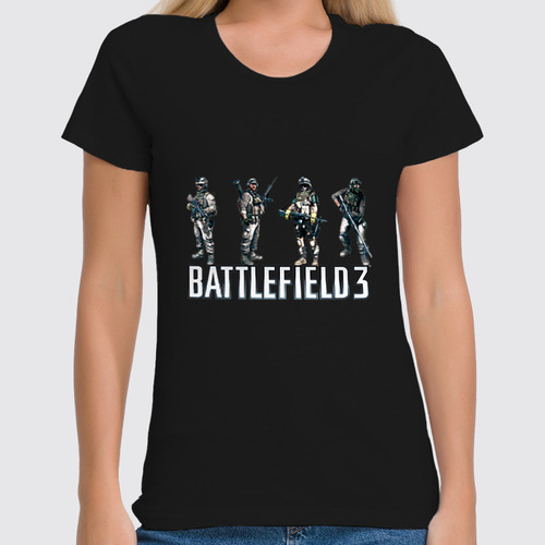 Заказать женскую футболку в Москве. Футболка классическая Battlefield 3 от proFox - готовые дизайны и нанесение принтов.