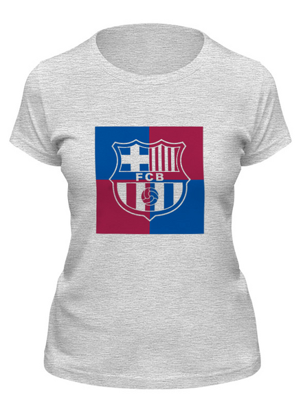 Заказать женскую футболку в Москве. Футболка классическая FC Barcelona | Barcelona Logo (2021) от 0x000000123 - готовые дизайны и нанесение принтов.