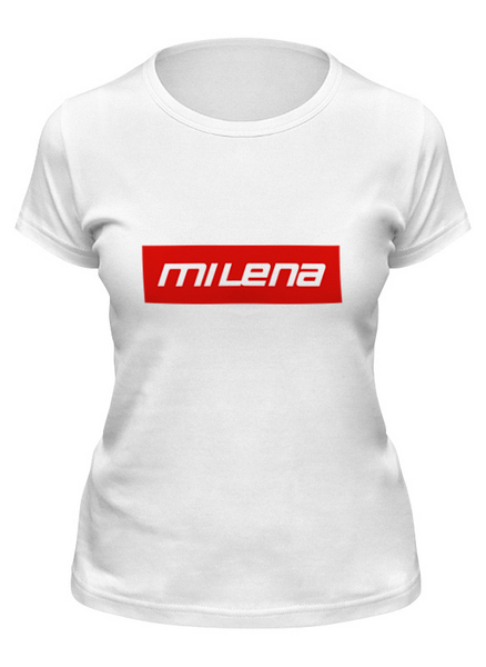 Заказать женскую футболку в Москве. Футболка классическая Milena от THE_NISE  - готовые дизайны и нанесение принтов.