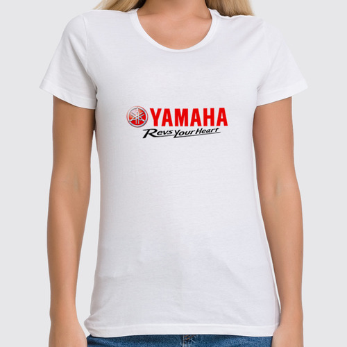 Заказать женскую футболку в Москве. Футболка классическая Yamaha от THE_NISE  - готовые дизайны и нанесение принтов.