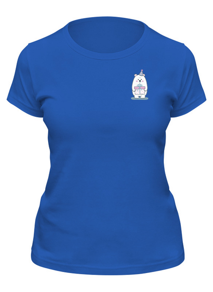 Заказать женскую футболку в Москве. Футболка классическая Полярный медведь. от lissaart@yandex.ru - готовые дизайны и нанесение принтов.