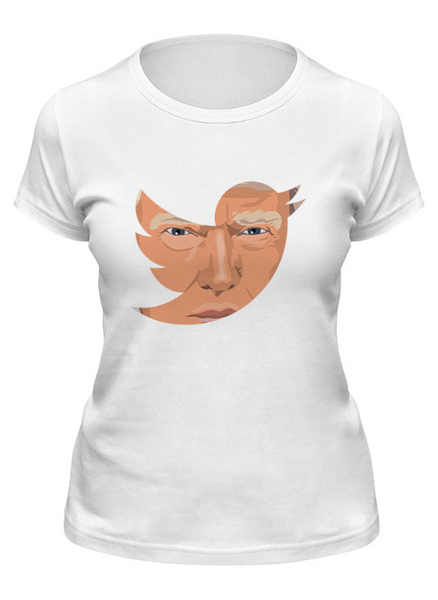 Заказать женскую футболку в Москве. Футболка классическая Дональд Трамп от MariYang  - готовые дизайны и нанесение принтов.