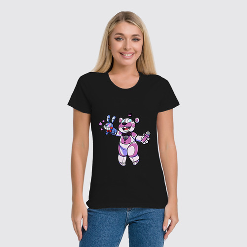 Заказать женскую футболку в Москве. Футболка классическая Five Nights at Freddy’s от weeert - готовые дизайны и нанесение принтов.