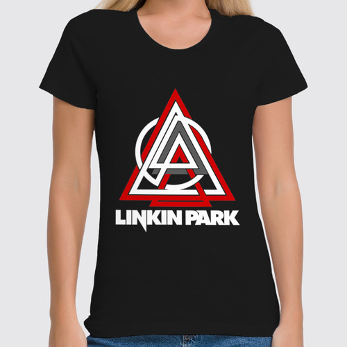 Заказать женскую футболку в Москве. Футболка классическая Linkin Park от geekbox - готовые дизайны и нанесение принтов.