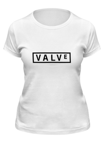 Заказать женскую футболку в Москве. Футболка классическая Valve от YellowCloverShop - готовые дизайны и нанесение принтов.